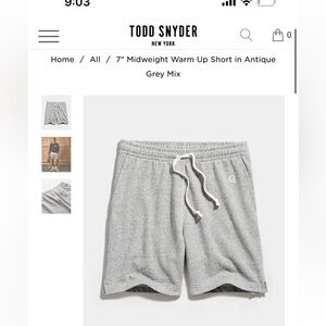 7" MIDWEIGHT WARM UP SHORT IN ANTIQUE GREY MIX